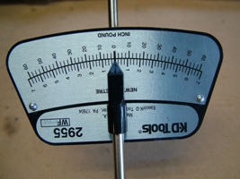 Torque wrench beam scale