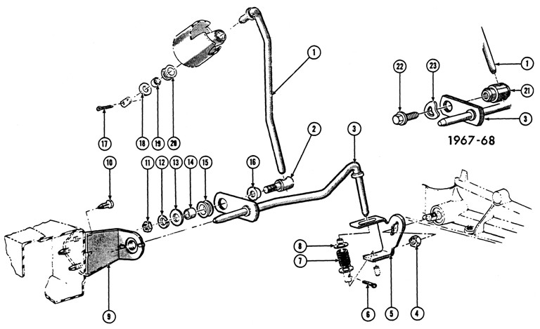1965-68 Pontiac Hydra-Matic (M-40) Exploded View