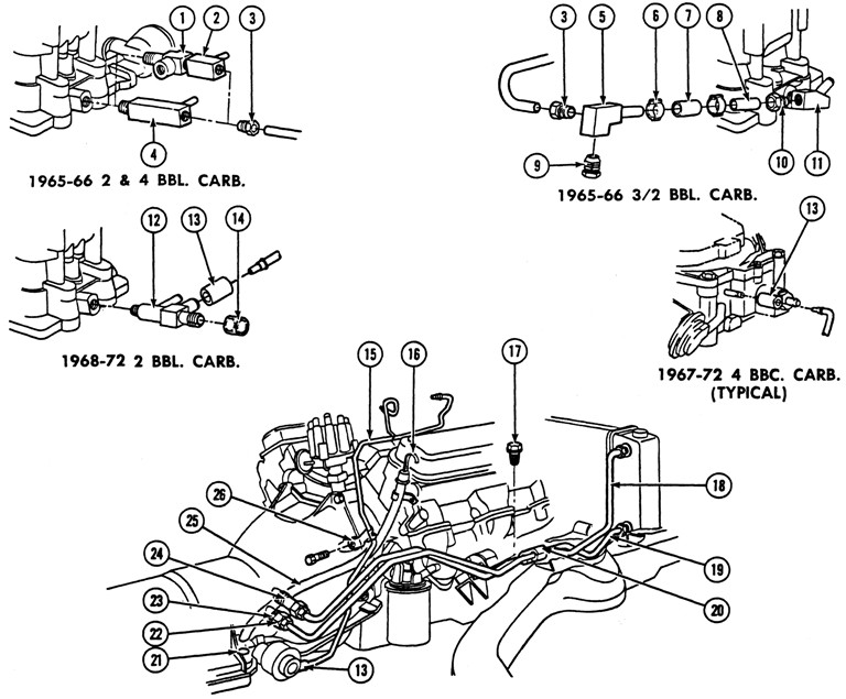 1965-72 Pontiac Turbo-Hydramatic (M-40) Exploded View