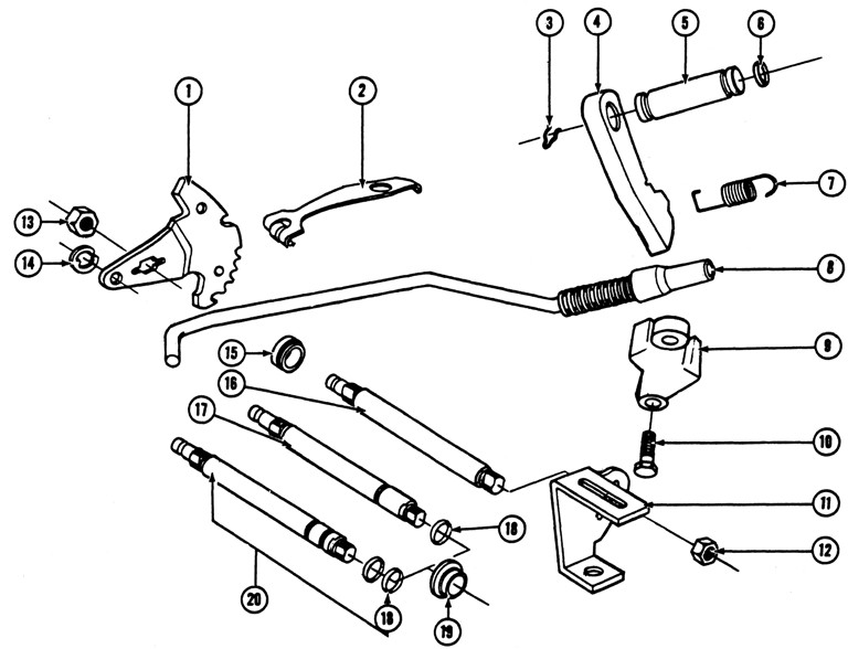 1965-72 Pontiac Turbo-Hydramatic Transmission (M-40) Exploded View