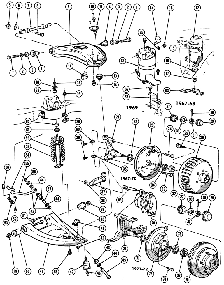 Front Suspension Exploded View
