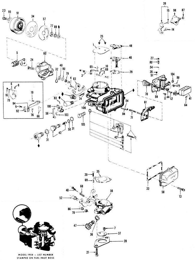 HOLLY MODEL 1908 Exploded view