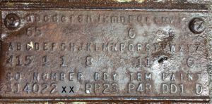 66 plymouth body plate