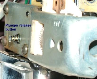 62 Cadillac Light Swtich Release Button