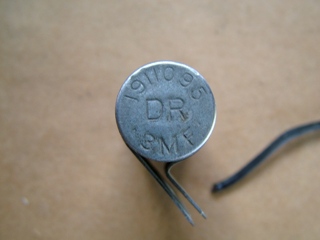 Condenser part number stamp