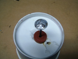 Conderser contact soldered