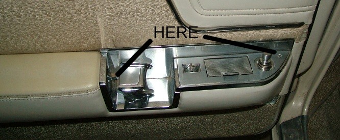 1962 Cadillac armrest