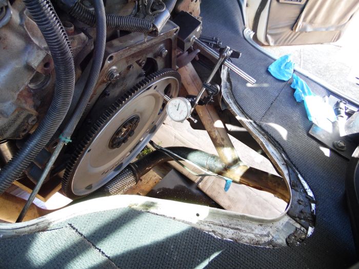 New flywheel run-out check