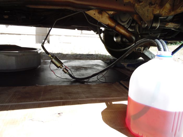 transmission flush hook up