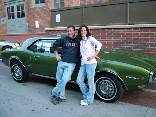 Cat Lee and I posing at the Knitting Factory
