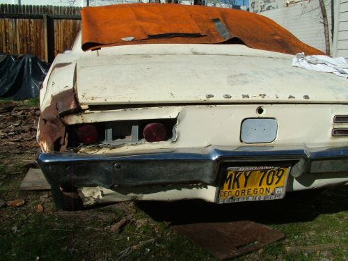 1968 Yellow Firebird Rear View
