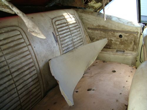 1968 Yellow Firebird Interior LH Rear Seat