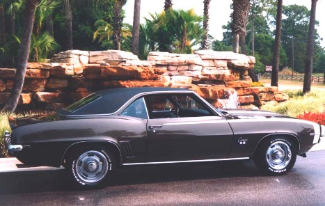 Gene's restored 69 396 Camaro SS  in sunny Florida