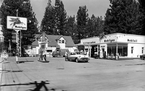 Old time gas station