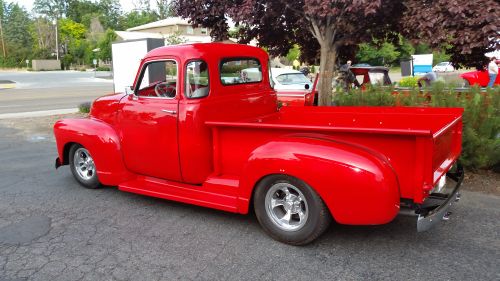 red pickup