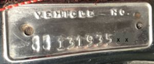 1960-61 Chrysler & Imperial Vehicle Identification Numbers (Vin)