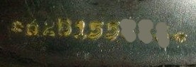 62 Cadillac Frame Stamp