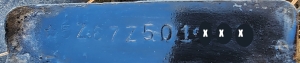 1965 Mercury VIN Plate