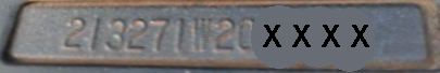 1971 pontiac VIN Plate